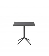 Stolik kawowy Still Muuto - 75 cm x 65 cm, wysokość 73 cm, czarny blat/czarna podstawa