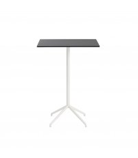 Stolik kawowy Still Muuto - 75 cm x 65 cm, wysokość 105 cm, czarny blat/biała podstawa