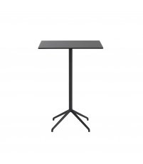Stolik kawowy Still Muuto - 75 cm x 65 cm, wysokość 105 cm, czarny (linoleum) blat/czarna podstawa