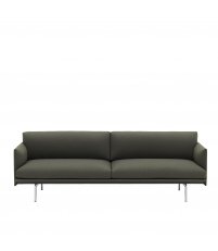 Sofa 3-osobowa OUTLINE MUUTO - aluminiowa podstawa, różne kolory