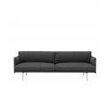 Sofa 3-osobowa OUTLINE MUUTO - aluminiowa podstawa, różne kolory