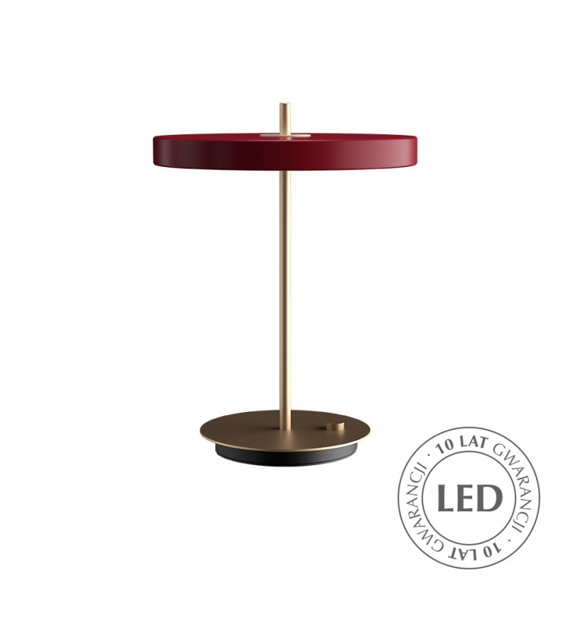 Lampa Asteria Table ruby UMAGE - bordowa