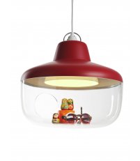 Lampa wisząca Favorite Things ENOstudio - czerwona - średnica 43cm