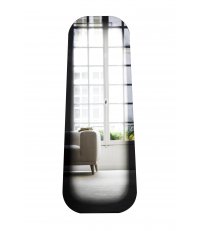 Lustro ścienne/stojące Fading ENOstudio - podłużne - czarne ombr&eacute;e 