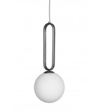 Lampa wisząca Cime ENOstudio - średnica 20cm - srebrna