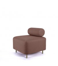 Fotel Bovari ENOstudio - koralowy, tkanina Nobilia 52