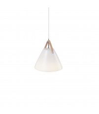 Lampa wisząca Strap 27 Nordlux Design For The People - biała ze szkła