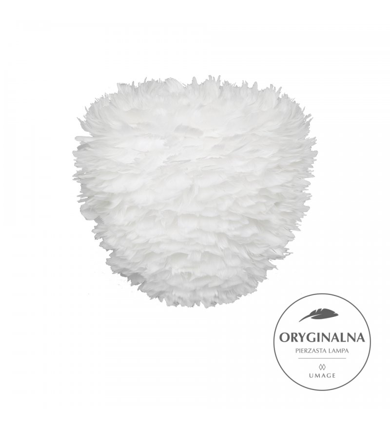 Lampa z pi&oacute;r Eos Evia Medium UMAGE - biała, średnica 40 cm