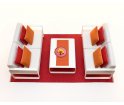 Dywan MONO Pappelina - pale orange / coral red / 230x320cm