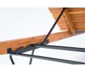Leżak ogrodowy regulowany MOLO Sunbed HOUE - bambusowy, na zewnątrz