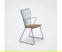 Krzesło jadalniane PAON Dining Chair HOUE - z bambusowym siedziskiem, różne kolory ramy, na zewnątrz