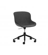 Krzesło tapicerowane HYG CHAIR FRONT SWIVEL 5W Gaslift Black Alu Normann Copenhagen - różne kolory, czarna podstawa