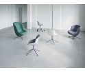 Krzesło tapicerowane HYG CHAIR SWIVEL 5W Gaslift Alu Normann Copenhagen - różne kolory, aluminiowa podstawa