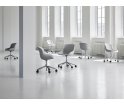Krzesło tapicerowane HYG CHAIR SWIVEL 5W Gaslift Alu Normann Copenhagen - różne kolory, aluminiowa podstawa