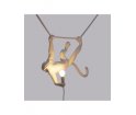 Lampa Monkey Seletti - wersja wisząca, małpka huśtająca się