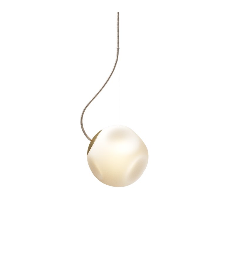 Lampa Bright Barocco Nordic Tales - mosiądz + przew&oacute;d crema