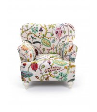 Fotel tapicerowany Botanical Diva Seletti - wersja biała