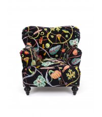 Fotel tapicerowany Botanical Diva Seletti - wersja czarna