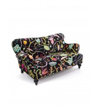 Sofa tapicerowana Botanical Diva Seletti - wersja czarna