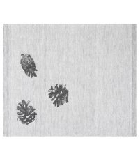 Lniano-bawełniana podkładka pod talerz K&Auml;PY Lapuan Kankurit -  46 x 38 cm, szara