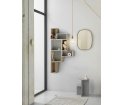 Lustro FRAMED Muuto szare + przezroczyste szkło - 2 wielkości