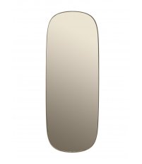 Lustro FRAMED Muuto beżowe + beżowe szkło - 2 wielkości