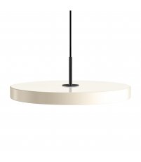 Lampa Asteria pearl white / black top UMAGE - perłowa biel / czarny dekor