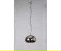Niklowana lampa wisząca Hammered Oval Zuiver 