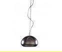 Niklowana lampa wisząca Hammered Oval Zuiver 