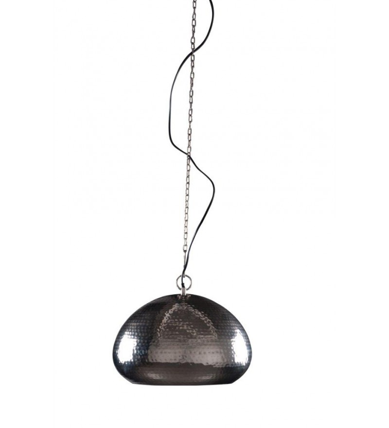 Niklowana lampa wisząca Hammered Oval Zuiver 
