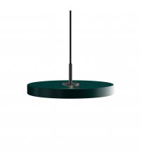 Lampa Asteria mini forest / black top UMAGE - ciemnozielona / czarny dekor