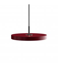 Lampa Asteria mini ruby / black top UMAGE - bordowa / czarny dekor