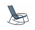 Krzesło bujane ReCLIPS Rocking Chair HOUE - z bambusowymi podłokietnikami, różne kolory, na zewnątrz