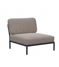 Fotel modułowy ogrodowy Level HOUE - Ash / Sunbrella, na zewnątrz