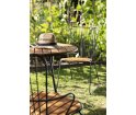 Krzesło wypoczynkowe PAON Lounge Chair HOUE - z bambusowym siedziskiem, różne kolory ramy, na zewnątrz