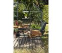 Krzesło wypoczynkowe PAON Lounge Chair HOUE - z bambusowym siedziskiem, różne kolory ramy, na zewnątrz