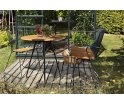 Krzesło wypoczynkowe PAON Lounge Chair HOUE - z bambusowym siedziskiem, różne kolory ramy, na zewnątrz