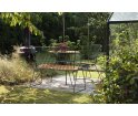 Krzesło wypoczynkowe PAON Lounge Chair HOUE - z bambusowym siedziskiem, różne kolory ramy, na zewnątrz