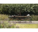 Krzesło wypoczynkowe PAON Lounge Chair HOUE - z bambusowym siedziskiem, różne kolory ramy, na zewnątrz