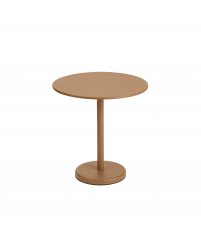 Stolik kawiarniany LINEAR STEEL CAF&Eacute; TABLE &Oslash;70 cm MUUTO - r&oacute;żne kolory/metal, na zewnątrz