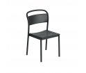 Krzesło LINEAR STEEL SIDE CHAIR MUUTO - różne kolory/metal, na zewnątrz