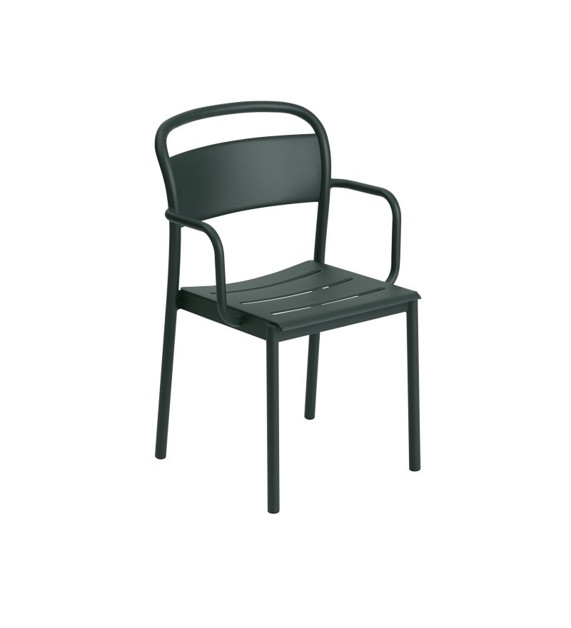 Fotel LINEAR STEEL ARMCHAIR MUUTO - r&oacute;żne kolory/metal, na zewnątrz