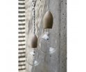 Lampa wisząca Loft Eco Line A drewniana Kolorowe Kable - z kablem w oplocie ciemnoszarym