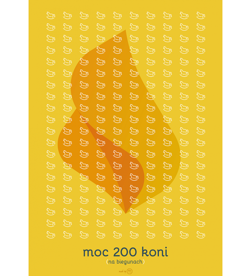 Plakat 'Moc 200 koni' - r&oacute;żne wielkości