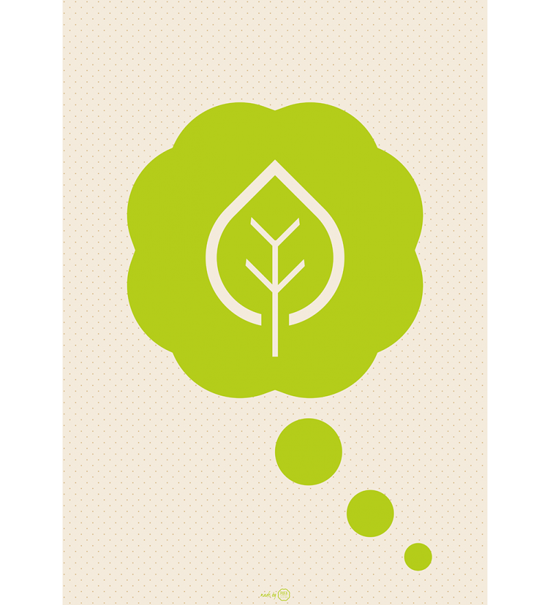 Plakat 'Think green' - r&oacute;żne wielkości