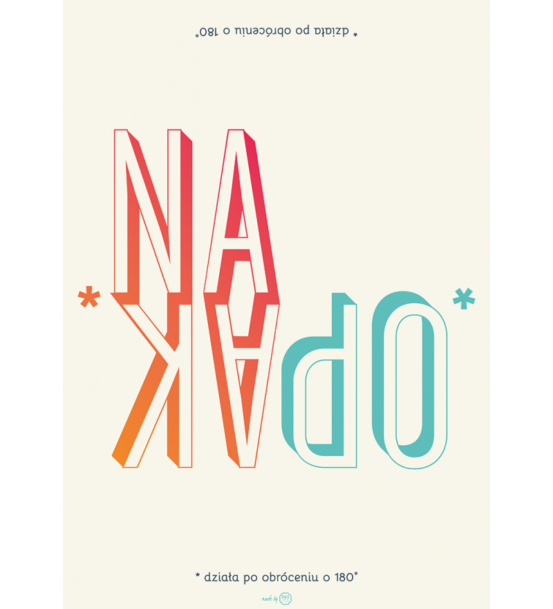 Plakat 'Na opak' - r&oacute;żne wielkości