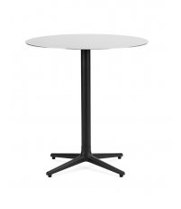 Stolik kawowy ALLEZ 4L Normann Copenhagen - na 4 nogach, blat ze stali nierdzewnej Ø70cm, na zewnątrz