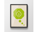 Plakat 'Think green' - różne wielkości