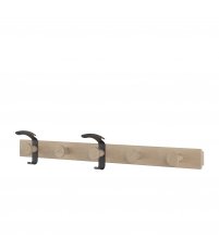 Wieszak na ubrania Plank Muuto - naturalny dąb / czarny