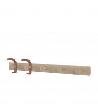 Wieszak na ubrania Plank Muuto - naturalny dąb / miedzianobrązowy